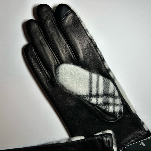 🍂NWT Ralph Lauren Gloves w/ Touch Technology. Black & Cream Plaid. Size: Large - Picture 7 of 15